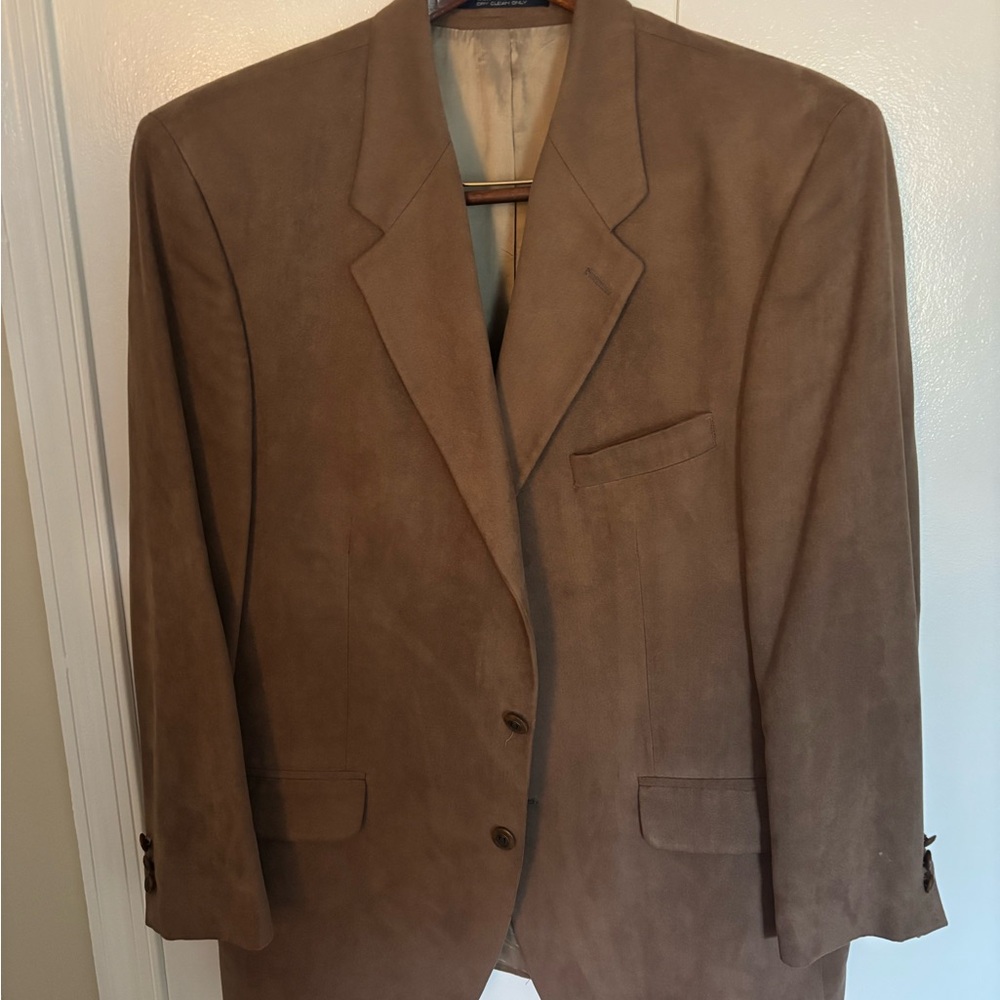 Men's Brown Suede Blazer